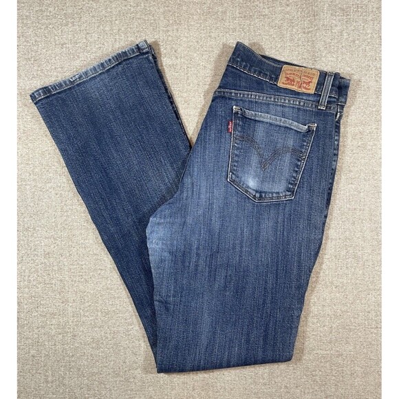 Levi's Denim - Levis 515 Womens Classic Bootcut 5 Pocket Denim Blue Jeans Size 12 *Flaws*